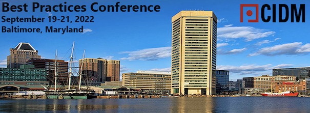 skyline of Baltimore, Maryland with words Best Practices Conference September 19-21, 2022